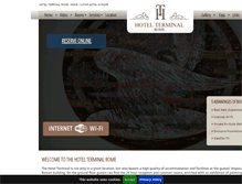 Tablet Screenshot of hotelterminalrome.com